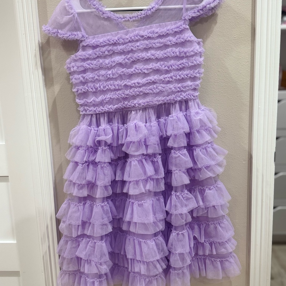 Kensie Girl Lilac Ruffled Tulle Party Dress